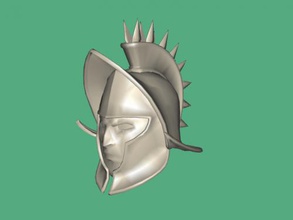 gladiator helmet obj toys games 3d print model - Mito3D