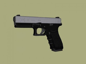 glock 17 obj giocattoli arma 3d print model - Mito3D
