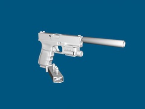 glock 18 obj jouets arme 3d print model - Mito3D