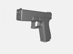 glock pistola juguetes arma 3d print model - Mito3D