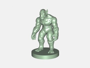 gloomy orc free 3d model - download stl file Toys Cartoons large green 3d print model - Mito3D