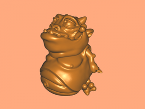 glutton free 3d model - download stl file Toys Animals thick monster 3d print model - Mito3D