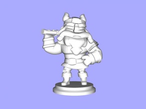 gnome free 3d model - download stl file Toys Games legendary warrior huge ax 3d print model - Mito3D