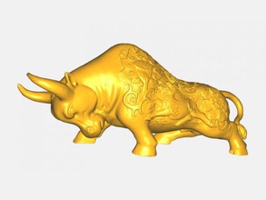 d'or taureau jouets animaux 3d print model - Mito3D
