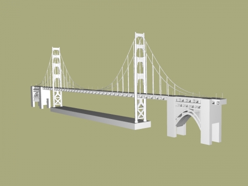 d'or porte pont art architecture 3D print model - Mito3D