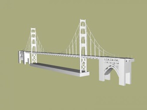 altın kapı köprü sanat mimari 3d print model - Mito3D