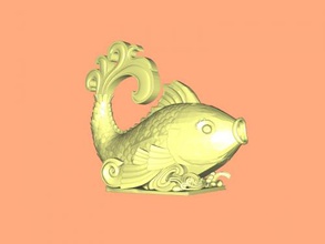 goldfish free 3d model - download obj file Toys Animals small statue beautiful creation 3d print model - Mito3D