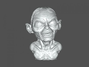 gollum busto in alto calidad juguetes película s 3d print model - Mito3D