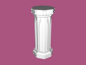 gothic column art architecture 3d print model - Mito3D