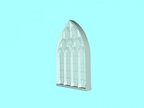 gotisch window zuhause haus zubehör 3d print model - Mito3D