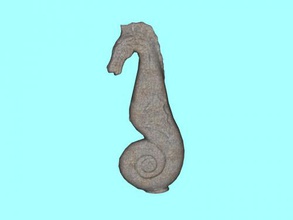 granito sea horse gratuita modello 3d - scaricare il file obj Art La scultura acquisita la figura di 3d print model - Mito3D