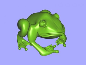yeşil kurbağa oyuncaklar hayvanlar 3d print model - Mito3D