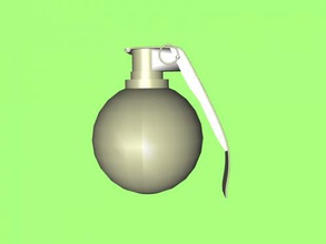 grenade free 3d model - download obj file Toys Weapon toy 3d print model - Mito3D