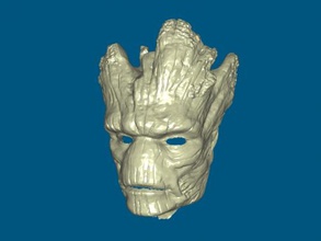 groot masque mode ornements 3d print model - Mito3D