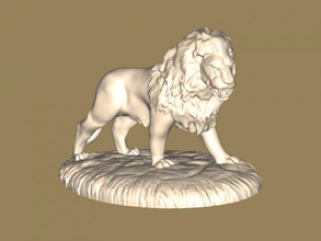 rosnando leão brinquedos animais 3d print model - Mito3D