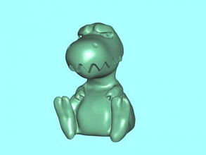 grumpy dino free 3d model - download stl file Toys Animals lonely kid 3d print model - Mito3D