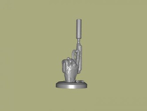 de la mano pistola libre modelo 3d - descargar archivo stl Art Escultura gangster escultura 3d print model - Mito3D