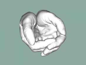 mani arte scultura 3d print model - Mito3D