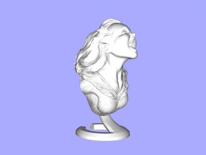 contento niña arte escultura 3d print model - Mito3D