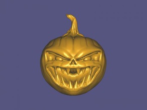 happy halloween free 3d model - download stl file Home Accessories terrible toothy pumpkin 3d print model - Mito3D