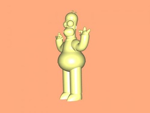 happy homer free 3d model - download stl file Toys Cartoons pleased head family simpsons 3d print model - Mito3D