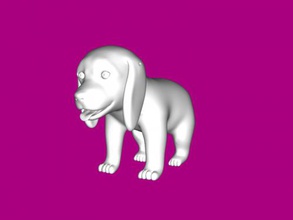 happy puppy free 3d model - download stl file Art Sculpture funny 3d print model - Mito3D