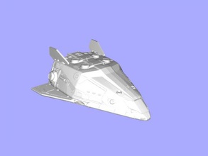 hauler free 3d model - download stl file Toys Games small freighter ship elite dangerous 3d print model - Mito3D