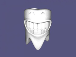 heerful dente livre de modelo 3d - download arquivo stl A casa Casa banho sorrindo titular da escova dentes 3d print model - Mito3D