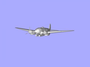 heinkel he 111 free 3d model - download stl file Toys Machinery german bomber 3d print model - Mito3D