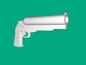 hellboy gun free 3d model download stl dosyası Oyuncaklar Filmler ünlü silah samaritan dosya 3d print model - Mito3D