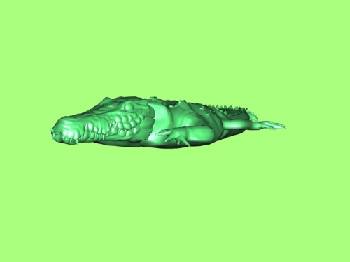 hidden alligator free 3d model - download obj file Toys Animals reptile ready instant attack 3D print model - Mito3D