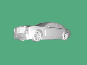 high poly rolls royce phantom gratuita modello 3d - scaricare il file obj I giocattoli Macchine auto ricchi di 3d print model - Mito3D