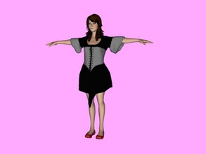 hip-hop, danseur de gratuit modèle 3d - télécharger le fichier obj Les jouets Personnes fille spacieuses robe danse 3d print model - Mito3D
