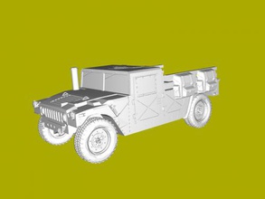 hmmwv ücretsiz 3d model download stl dosyası Oyuncaklar Makine Amerikan ordusu kamyon dosya 3d print model - Mito3D