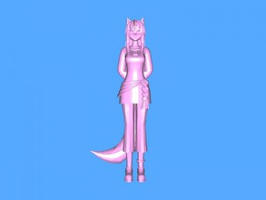 holo free 3d model - download stl file Toys Cartoons wolf harvest deity spice 3d print model - Mito3D