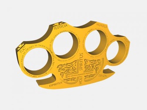 holy brass knuckles toys weapon 3d print model - Mito3D