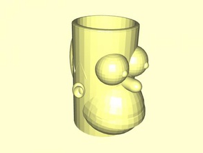 homer cup home kitchen 3d print model - Mito3D
