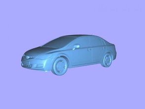 honda civique sedan obj jouets machinerie 3d print model - Mito3D