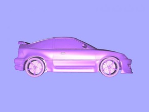 honda cr-x gratuit modèle 3d - télécharger le fichier obj Les jouets De la machinerie japon voiture de sport 3d print model - Mito3D