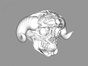 horned ring fashion ornaments 3d print model - Mito3D