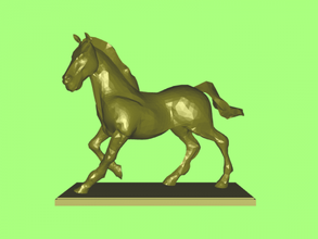 horse figurine free 3d model - download stl file Toys Animals beautiful 3d print model - Mito3D