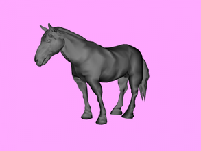 Pferd Kostenlose 3d-Modell - download obj-Datei Spielzeug Tiere Schönheit Tier 3d print model - Mito3D