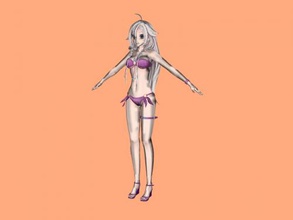 hot anime girl obj toys cartoons 3d print model - Mito3D