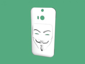 htc one m8 case mask gadgets phones 3d print model - Mito3D