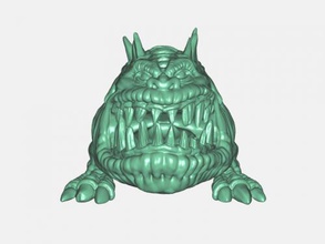 hungry monster free 3d model - download stl file Toys Cartoons small toothy 3d print model - Mito3D