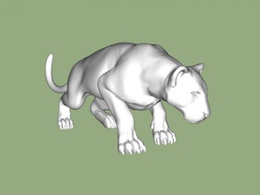 Jagd tiger Kostenlose 3d-Modell - download-stl-Datei Spielzeug Tiere starke gefährliche Tier stl-Datei amforma 3d print model - Mito3D