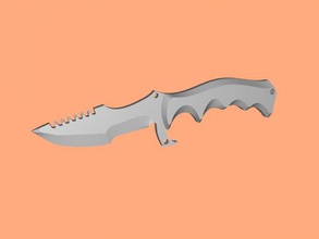 cazador cuchillo juguetes arma 3d print model - Mito3D