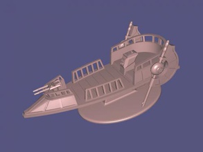 jabba hutt navio brinquedos filmes 3d print model - Mito3D