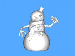 jack frost gratis en modelos 3d descargar archivo stl Los juguetes Películas siniestro muñeco de nieve 3d print model - Mito3D
