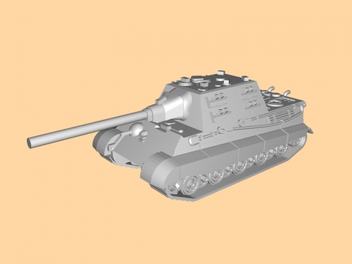 jagdtiger free 3d model - download stl file Toys Machinery german heavy tank destroyer 3D print model - Mito3D